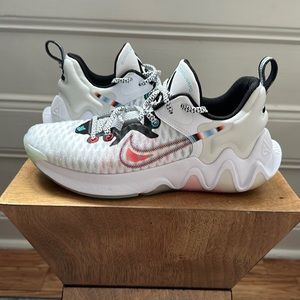 Nike Giannis Immortality DH4470-100 Men's White/Pink/Blue Basketball Shoes A660